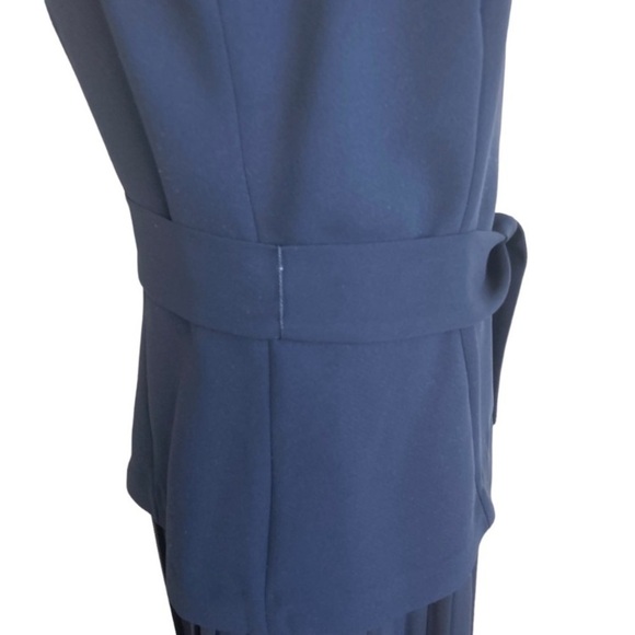 Vintage 90s Dark Academia Whimsygoth Preppy Pleated Maxi Dress Drop Waist Sz 10 - Picture 7 of 15